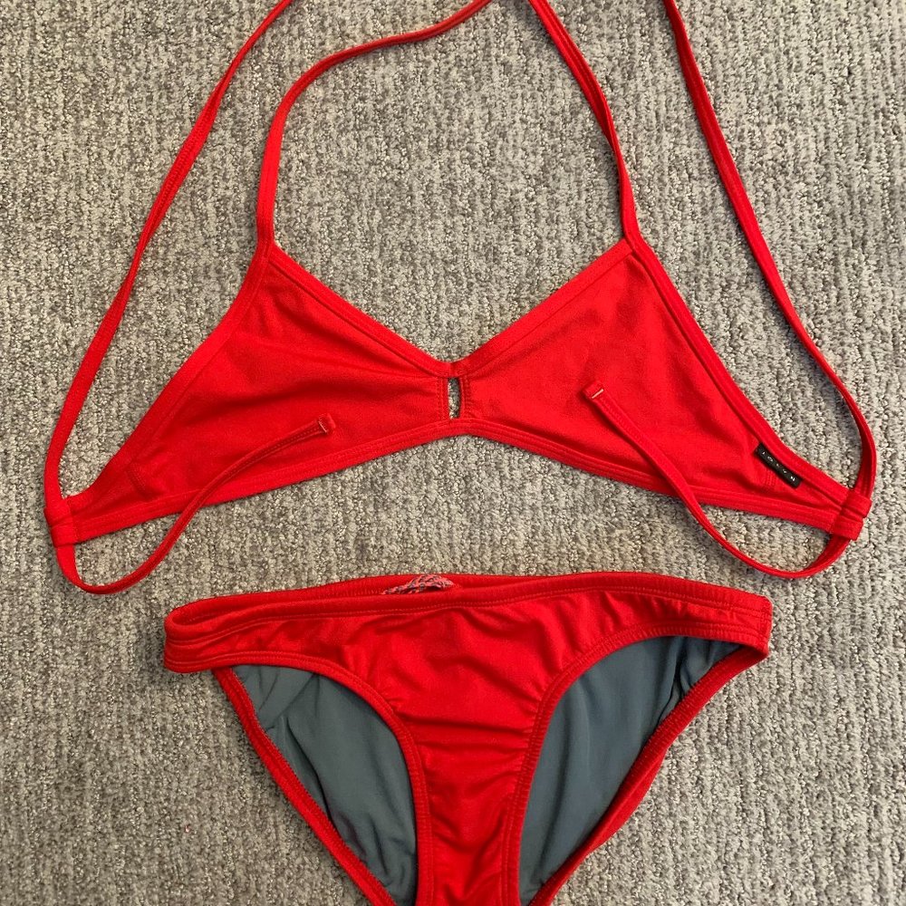 Red JOLYN Vent Top and Bottoms (2-Piece Set)